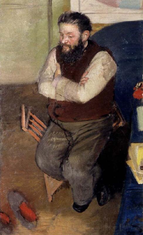 Edgar Degas Diego Martelli Norge oil painting art